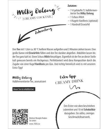 Dethlefsen Balk teemando Semifermented tea China Milky Oolong flavored 1 kg - Buy Online on GoSupps.com