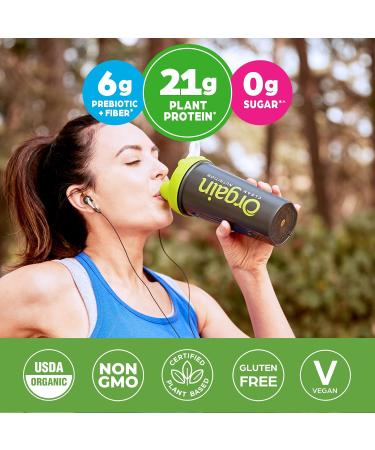 Orgain Organic Vegan Protein Powder Travel Pack - 21g Plant-Based Protein, Creamy Chocolate Fudge, Non-GMO, 10 Count - Buy Online on GoSupps.com