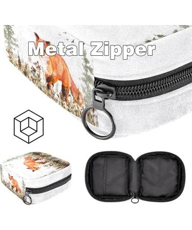 Animal Fox Color826 Sanitary Napkin Storage Bag | Period Tampon Makeup Pad Pouch - Buy Online on GoSupps.com