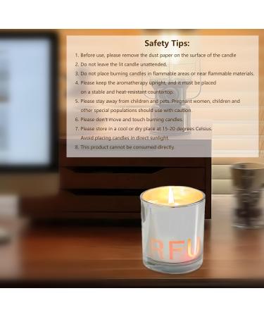 Personalized Scented Candle Jar - Colorful Light Non-Toxic Soy Candle with Essential Oils - Long-Lasting Aromatherapy Gift for Home Meditation & Relaxation (French Black Juniper 5.3Oz - Buy Online on GoSupps.com