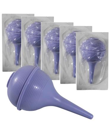Sterile Rubber Ear Suction Ulcer Bulb - Ear and Nasal Sucker Ball for Washing Cleaning and Wax Removal Easy Squeeze for Baby and Adults (Sterile 2oz 5) Sterile 2oz 5.0