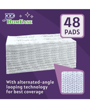 JD HOMEASE Microfiber Dry Floor Mop Pads 48 Count for Swiffer WetJet - All Purpose Multi Surface Cleaner Refill - Buy Online on GoSupps.com