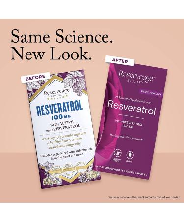 ReserveAge Nutrition Resveratrol 100 mg - 60 Veggie Capsules for Antioxidant Support - Buy Online on GoSupps.com