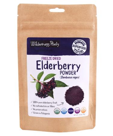 Wilderness Poets Freeze Dried Elderberry Powder 3.5 oz (99g)