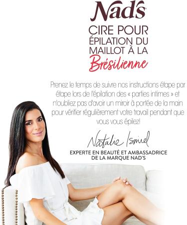 Nad's Brazilian Bikini Wax - Home Hair Removal Kit With Hard Wax Hot Wax Pot Including Intimate Area - Buy Online on GoSupps.com
