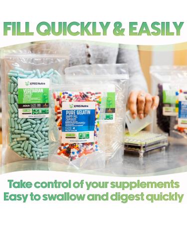 XPRS Nutra Size 2 Empty Capsules 5000 Clear Empty Vegan - Buy Online on GoSupps.com