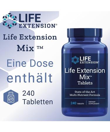 Buy Life Extension Multivitamin Mix 240 Tablets - Gluten Free Non-GMO & Lab Tested - International Shipping Available - Buy Online on GoSupps.com