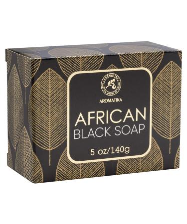 Buy AROMATIKA African Black Soap 5 Oz - Moisturizing & Nourishing - 100% Raw with Shea Butter & Coconut Oil - Perfect for All Skin Types - International Shipping Available - Buy Online on GoSupps.com
