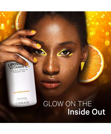 CodeAge Liposomal Vitamin C+ 180 Capsules - High Absorption Vitamin C for Immune Support - Buy Online on GoSupps.com