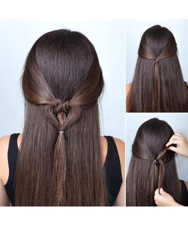 1000pcs Tiny Rubber Bands Mini Hair Ties Hair Braiding Tools Toddler Comb - Jumbo Seamless Hair Ties for Thick Hair - Clear Hair Elastics (2pcs) - Buy Online on GoSupps.com