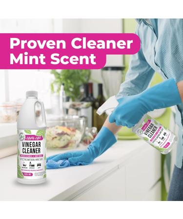 Mighty Mint Vinegar Cleaner - Non-Toxic All-Purpose Cleaner for Household Surfaces | Natural Mint Scent | 32 oz - Eco-Friendly Shipping Worldwide - Buy Online on GoSupps.com