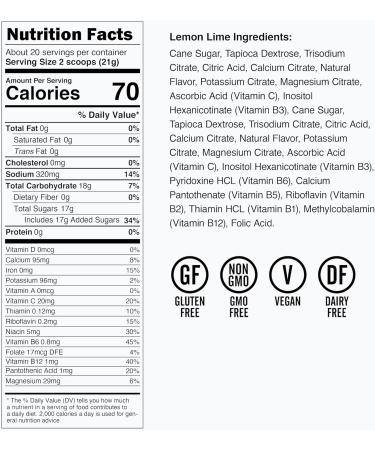 Osmo Active Hydration Electrolyte Powder (20 Servings) - Includes Sodium, Magnesium, Potassium, Carbs & Vitamins, Cane Sugar - All Natural, 3X Faster Hydration, Boosts Power & Endurance, Lemon Lime Lemon Lime 14.8 Ounce (Pa  - Buy Online on GoSupps.com