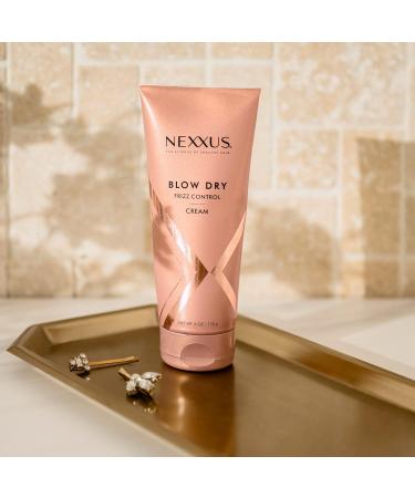 Nexxus Smooth & Full Blow Dry Balm 6 oz - Frizz Control, Volume, Heat Protect - Weightless Styling - Buy Online on GoSupps.com