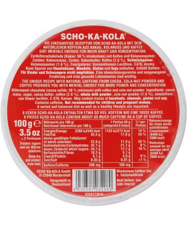 Scho-Ka-Kola German Caffeine Chocolate - Set of 5 - Buy Online on GoSupps.com