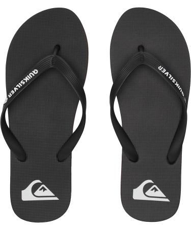 Quiksilver Men's Molokai 3 Point Flip Flop Sandal - Size 10 - Black/Red/Green - Buy Online on GoSupps.com