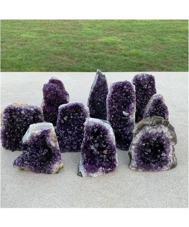 Amethyst Rough Stone Natural Amethyst Geode Quartz Cluster Crystal Specimen 650-700g - Buy Online on GoSupps.com