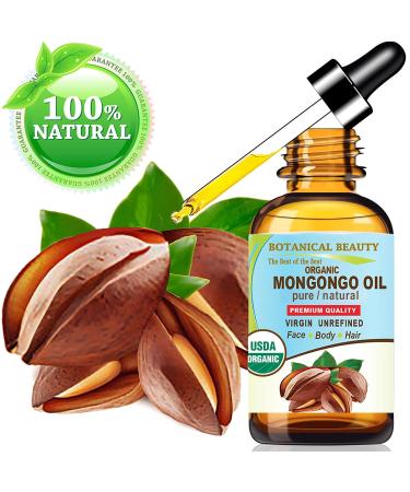Botanical Beauty Organic MONGONGO OIL Manketti Seed Oil 100% Pure Natural Virgin Unrefined Cold-Pressed Carrier Oil for Face Skin Body Hair Lip Nails Rich in Vitamin E (0.5 Fl Oz 15 ml) - Buy Online on GoSupps.com