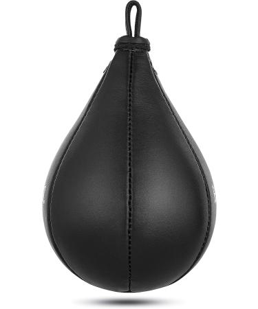HUNTER Speed Ball Boxing Cow Hide Leather - MMA Muay Thai Training Punching Bag Kit with Hanging Swivel - Buy Online on GoSupps.com