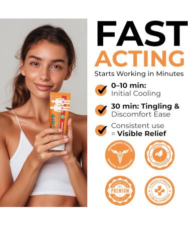 Herpes Genital Treatment | Herpcare Fast Acting Ointment | Can be Used on Cold Sore | Homeopathic Medicine | Soothes Itching Tingling & Burning | Relief from The Symptoms of Genital Sore - Buy Online on GoSupps.com