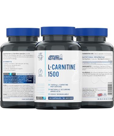 Applied Nutrition LCarnitine 1500mg 120 caps - Buy Online on GoSupps.com