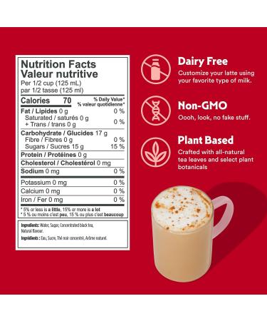 STASH Double Spice Chai Latte Concentrate - Barista Style Caffeinated Chai Tea Beverage - Crafted in Oregon - Plant Based and Dairy-Free Serve Hot or Iced 32 fl oz (Pack of 6) Chai 5.44 kg (Pack of 1) - Buy Online on GoSupps.com