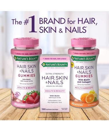 Nature's Bounty Advanced Hair Skin Nails 2X Biotin 200 Strawberry Gummies - Buy Online on GoSupps.com
