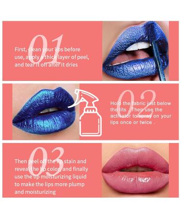 QIUFSSE Peel Off Lip Stain - Long Lasting Nude Lip Tint Matte Liquid Lipstick - Buy Online on GoSupps.com