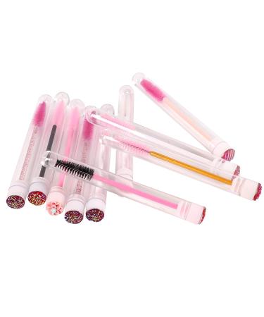 60 Pcs Colorful Disposable Mascara Brushes | Diamond Eyelash Spoolies | Makeup Brush | Lash Supplies | Sanitary Tube | MIX - Buy Online on GoSupps.com