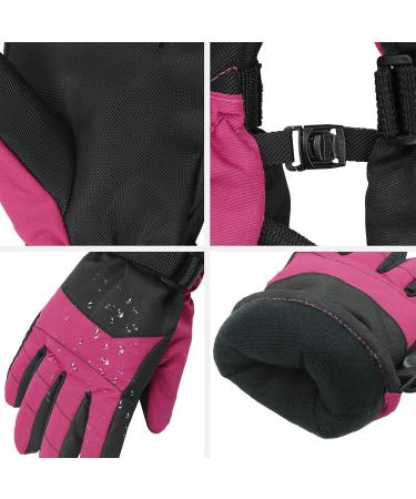 Durio Waterproof Ski Gloves for Kids | Warm Winter Gloves for Ages 6-14 | Black L (10-14 Years) - Buy Online on GoSupps.com