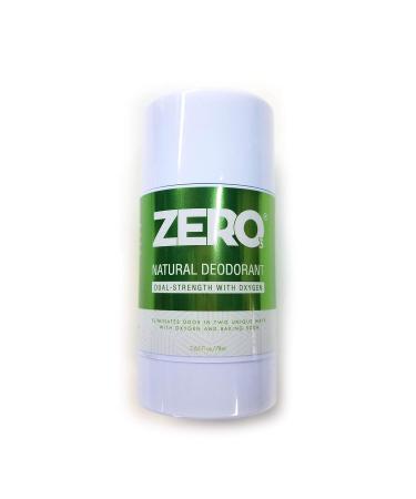 ZERO Dual Strength Aluminum Free Deodorant - Natural Baking Soda & Shea Butter Formula Eliminate Odor Anytime - 2.65 Fl Oz (1 Pack - Buy Online on GoSupps.com