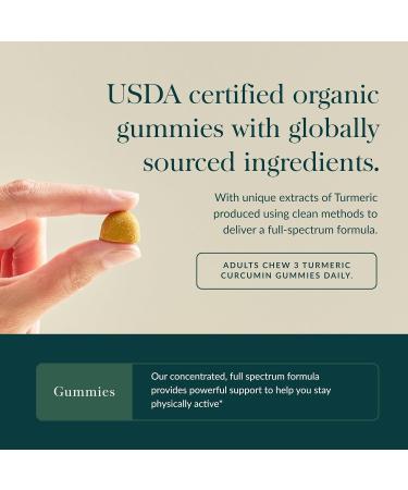 Gaia Herbs Turmeric Supreme Gummies Extra Strength - Supports Healthy Inflammatory Response in Healthy Individuals* - Lemon Ginger Flavor - 120 Vegan Organic Gummies (40 Servings) 120 Count (Pack of 1) - Buy Online on GoSupps.com