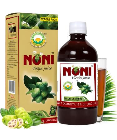 BASIC AYURVEDA Noni Virgin Fruit Juice | 16.23 Fl Oz (480ml) | Pure & Organic | Natural Antioxidant-Rich Fruit Juice | for Wellness Energy & Daily Health Support