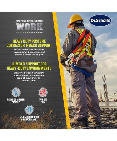 Dr. Scholl's Heavy-Duty Back Support Brace | Customized Relief for Back Pain | Professional Targeted Support (L/XL) - International Shipping Available - Buy Online on GoSupps.com