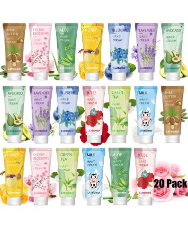 20 Pack Hand Cream Gift Set for Women Mothers Day Gifts Nurse Gifts for Women Teacher Appreciation Gifts Hand Lotion for Dry Cracked Hands Moisturizing Body Lotion With Vitamin E Natural Plant Fragrance Hand Lotion Trav...