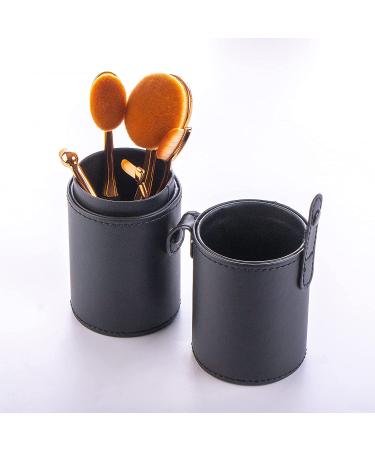 Yoseng Oval Foundation Brush Set - 5 Pcs Toothbrush Makeup Brushes for Flawless Liquid & Cream Application with Case - Buy Online on GoSupps.com