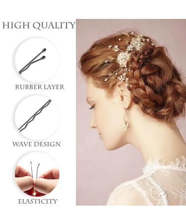 200pc 2inch Black Bobby Pins for Women, Girls & Kids - Hair Accessories Bulk for Salon - Invisible Wave Hairpins for All Hair Types - Buy Online on GoSupps.com