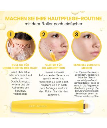 Buy Baby Bright Eye Roller Serum - Hydrating Under Eye Brightener with Lemon & Vitamin C Anti-Wrinkle & Dark Circle Treatment 15ml - Buy Online on GoSupps.com