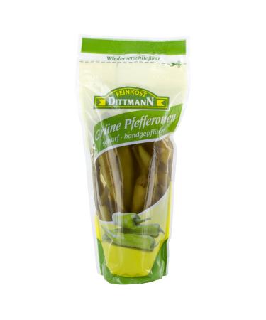 Feinkost Dittmann Green Peppers hot 250 g