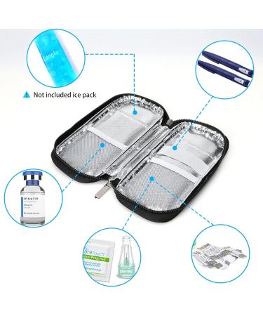 YOUSHARES Insulin Cooler Travel Case - Portable Diabetic Cooling Bag for Insulin Pens (Flower) - Buy Online on GoSupps.com