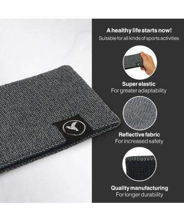 Reflective Headband for Night Visibility - Ideal for Jogging Running Walking Biking - Breathable & Thin Unisex Anthracite - Buy Online on GoSupps.com