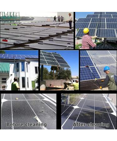 photovoltaic cleaner window cleaning pole Telesextension Cleaning Pole Water Fed Telesbrush Window Clean Water Brush Window Cleaner Kit-20Ft/12Ft - Buy Online on GoSupps.com