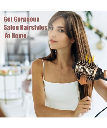 VOCOSTE Hair Dryer Brush | Anti-Frizz Hot Air Brush & Hair Straightener Styler | Volumizer for Wet/Dry Hair - Black - Buy Online on GoSupps.com