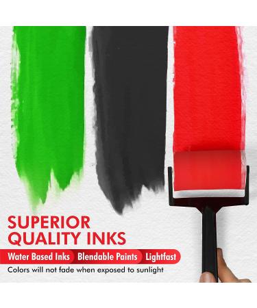 Marabu Block Printing Kit - Linocut with Ink, Cutter, Rubber Block & Brayer Roller - Linoleum Printmaking Starter Set - Buy Online on GoSupps.com