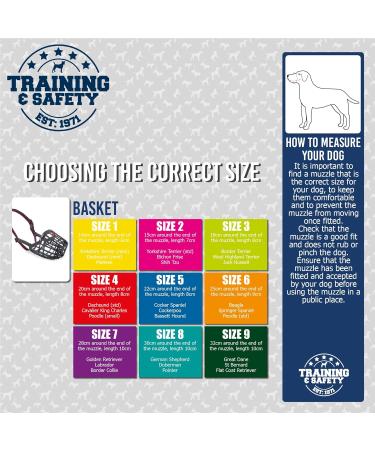 Ancol Plastic Dog Muzzle - Natural Fit for Comfort & Safety | International Shipping Available - Buy Online on GoSupps.com