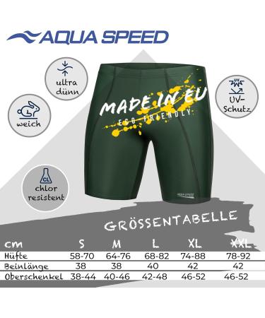 Aqua Speed Set Men's Swimming Trunks + Free eBook | Long Jammer Swimwear - Size L | International Shipping Available - Buy Online on GoSupps.com