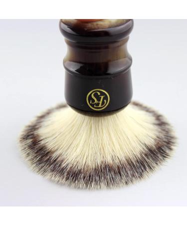 Premium Shaving Brush for Men - Extra Dense Chrome Synthetic 24mm Knot | Classic Black Handle | Perfect Fathers Day Gift - Buy Online on GoSupps.com