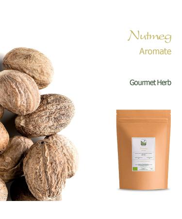 Organic Whole Nutmeg Spice - Premium Myristica Fragrans - 100g - Buy Online on GoSupps.com