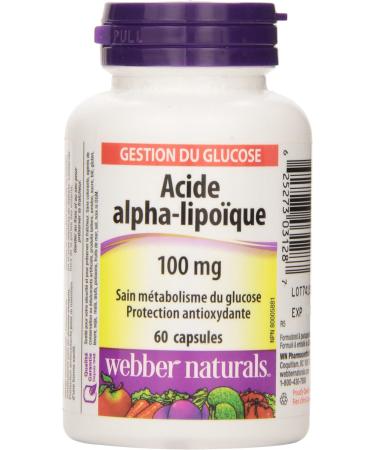 Webber Naturals Alpha-Lipoic Acid Capsule 100mg - Buy Online on GoSupps.com