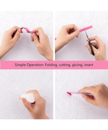 Uniquilling Paper Quilling Kit for Adults - Purple Mandala DIY Painting Kit - Quilling Tools for Home Decor - Ideal Gift for Beginners - Buy Online on GoSupps.com