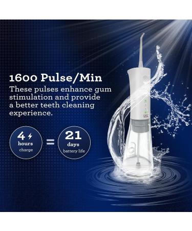GuruNanda Advanced Dental Water Flosser 2.0 | 300 ml White | International Shipping Available - Buy Online on GoSupps.com